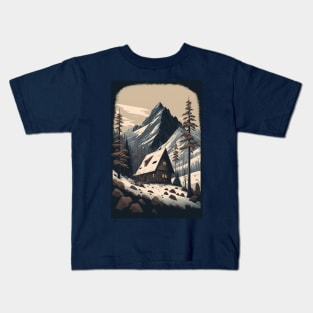 Mountain Cabin Kids T-Shirt